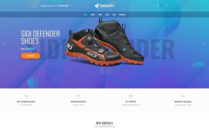 Sneaky - Spor Ayakkabılar Elementor WooCommerce Teması