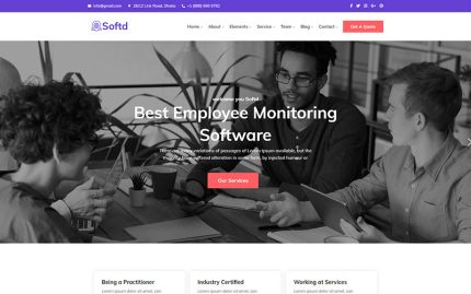 Softd - Mobil Uyumlu BT Çözüm Şirketi WordPress Teması