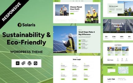 Solaris - Alternatif Güç ve Yeşil Enerji WordPress Elementor Teması