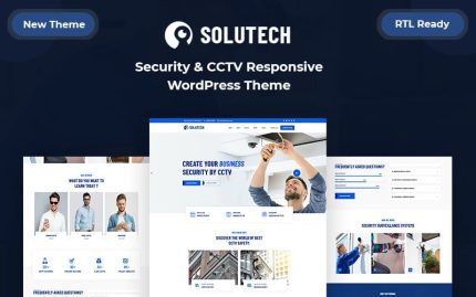 Solutech - Güvenlik ve CCTV Mobil Uyumlu WordPress Teması