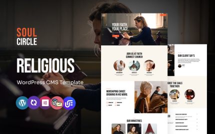 Soul Circle - Din ve Kilise Çok Amaçlı WordPress Elementor Teması