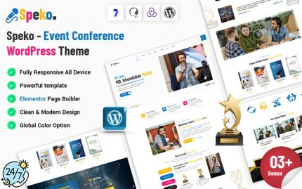Speko - Etkinlik Konferansı WordPress Teması