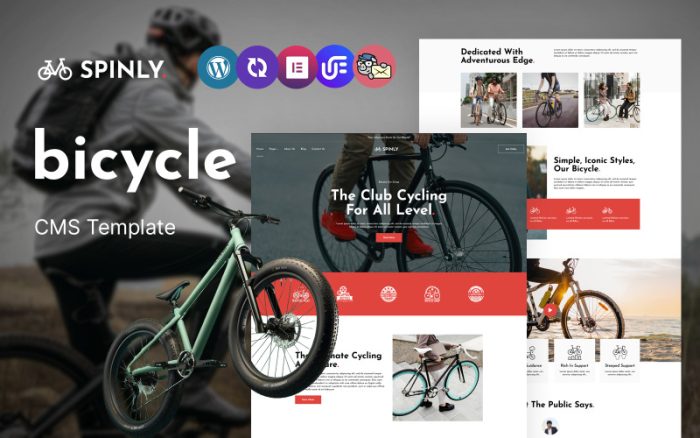 Spinly - Bisiklet Çok Amaçlı Mobil Uyumlu WordPress Teması