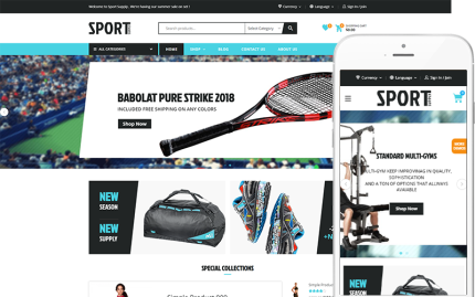 Spor - Spor Mağazası Modern WooCommerce Teması