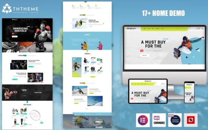 Sportify – Elementor Sports & Gym WordPress teması