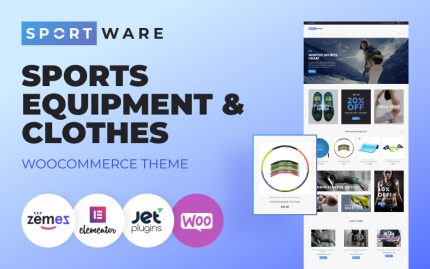 SportWare - Spor Ekipmanları ve Giysileri WooCommerce Teması