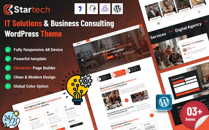 Startech - BT Çözümleri İş Danışmanlığı WordPress Teması