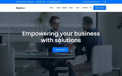 Starton - Danışmanlık, Girişim ve BT İşletme WordPress Teması