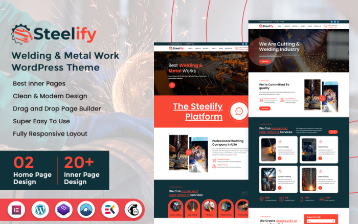 Steelify - Kaynak ve Metal İşleri WordPress Teması