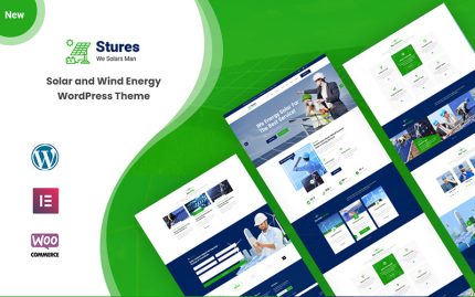 Stures - Güneş ve Rüzgar Enerjisine Mobil Uyumlu WordPress Teması