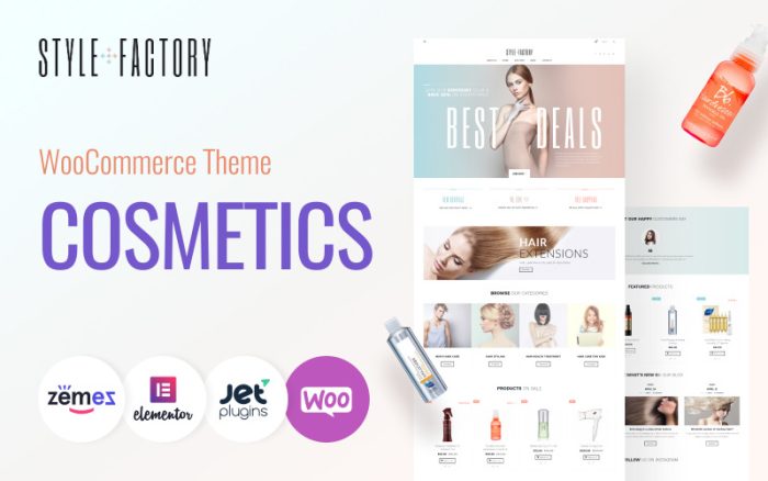Style Factory - Saç Bakımı ve Şekillendirme WooCommerce Teması