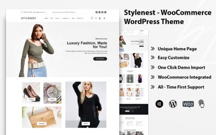 Stylenest - Minimal Moda E-Ticaret WooCommerce Teması