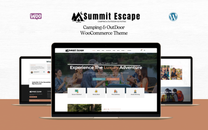 Summit Escape - Kamp, Macera ve Açık Hava WooCommerce Teması