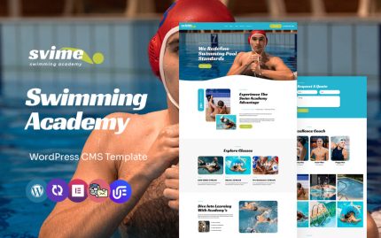 Svime - Yüzme Akademisi ve Eğitim Çok Amaçlı WordPress Elementor Teması