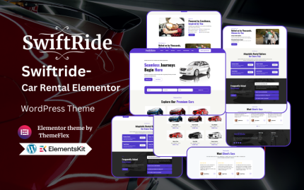 Swiftride – Araba Kiralama Elementor WordPress Teması