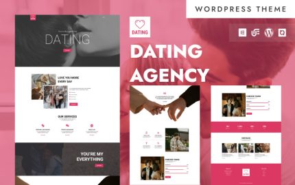 Tanışma - Tanışma ve Eşleştirme Ajansı WordPress Elementor Teması