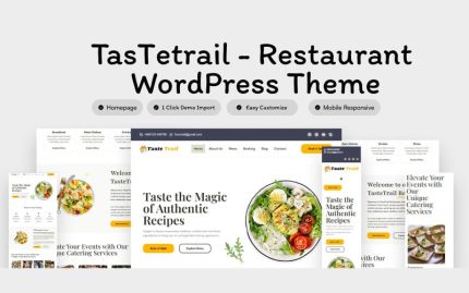 TasTrail- Restoran WordPress Teması