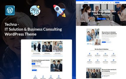 Techna - BT Çözümü ve İş Danışmanlığı WordPress Teması