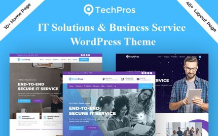 Techpros - BT Hizmetleri ve Yazılım Şirketi Elementor WordPress Teması.
