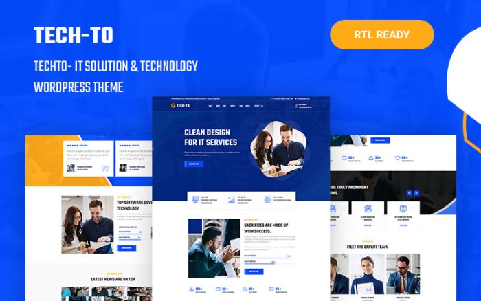Techto - BT Çözümü ve Teknolojiye Mobil Uyumlu WordPress Teması