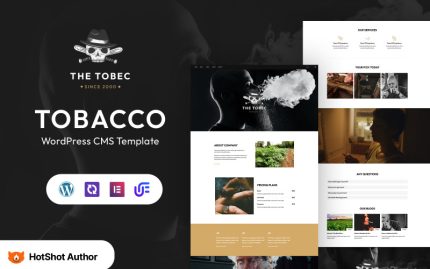 The Tobec - Purolar ve Tütün WordPress Elementor Teması