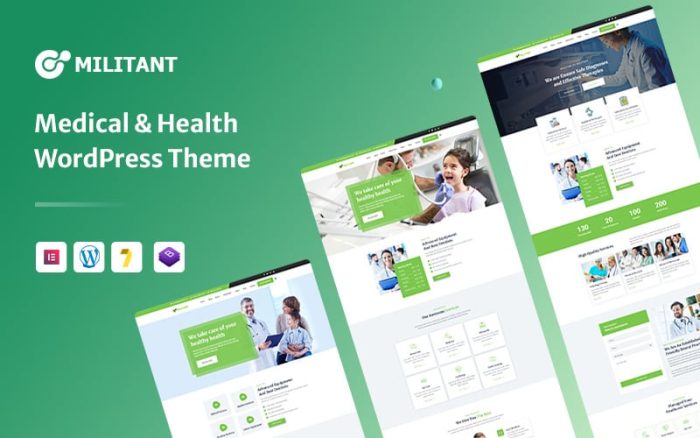 Tıbbi Sağlık ve Klinik Elementor WordPress Teması.