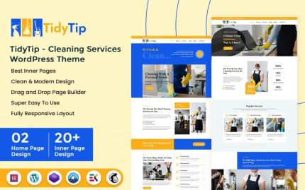 TidyTip - Temizlik Hizmetleri WordPress Teması