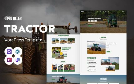 Tiller - Tarım Makinaları, Çiftçilik Aletleri ve Traktör WordPress Elementor Teması