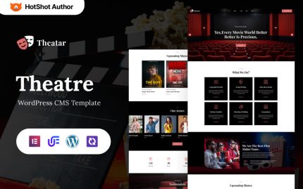 Tiyatro - Mobil Uyumlu Tiyatro WordPress Elementor Teması