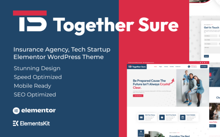 Together Sure - Sigorta Acenteliği WordPress Teması
