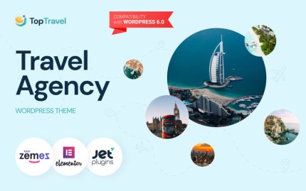 TopTravel - WordPress Teması Seyahat Acentası Rezervasyon Teması
