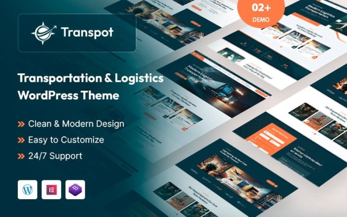 Transpot – Taşımacılık ve Lojistik WordPress Teması