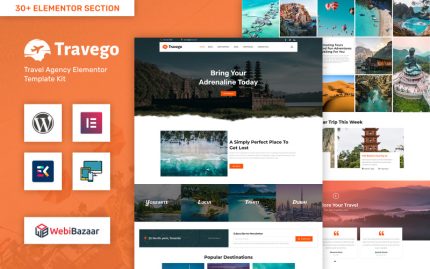 Travego - Tur ve Seyahat Acentası Teması WordPress Teması