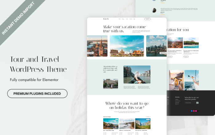 Travely - Tur ve Seyahat WordPress Teması