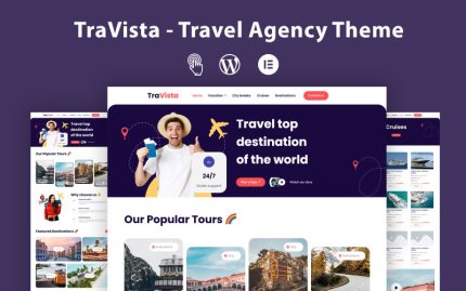 TraVista - Seyahat Acentesi WordPress Teması