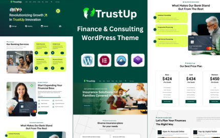 TrustUp-Finans ve Danışmanlık WordPress Teması