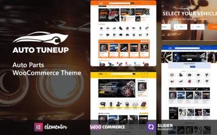 TuneUp - Otomobil Parçaları Modern WooCommerce Teması