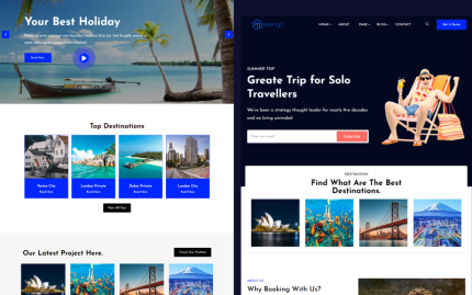 Bamon - Mobil Uyumlu Seyahat/Tur Rezervasyonu WordPress Teması