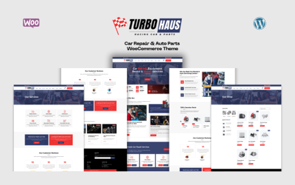 TurboHaus - Araba Tamiri ve Otomobil Parçaları WooCommerce Teması