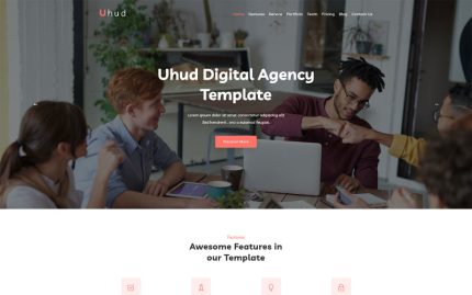 Uhud - Mobil Uyumlu Dijital Ajans WordPress Teması