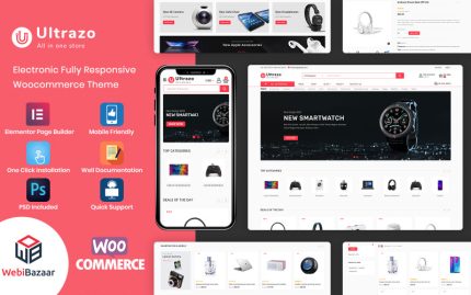 Ultrazo - Çok Amaçlı Modüler Elementor WordPress Teması
