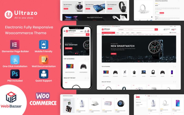 Ultrazo - Çok Amaçlı Modüler Elementor WordPress Teması