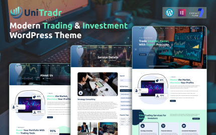 UniTradr – Modern Ticaret ve Yatırım WordPress Teması