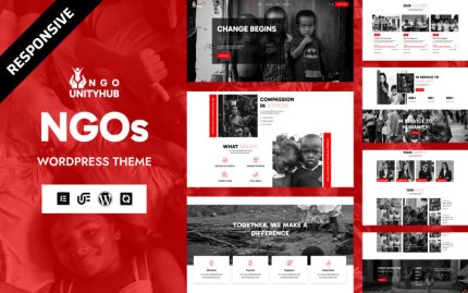 UnityHub - STK ve Bağış Toplama WordPress Elementor Teması
