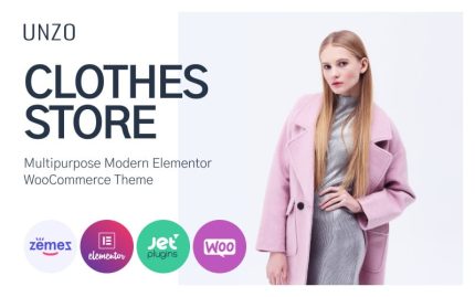 Unzo - Minimal Giysi E-Ticaret WooCommerce Teması