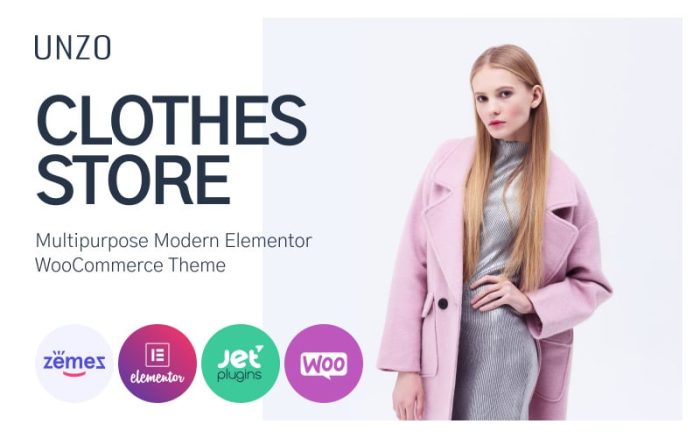 Unzo - Minimal Giysi E-Ticaret WooCommerce Teması