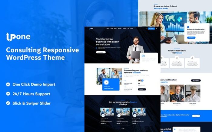 Upone - Danışmanlık Mobil Uyumlu WordPress Teması