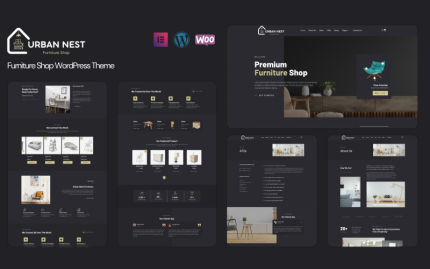 Urban Nest - Modern Mobilya Mağazası WooCommerce Teması