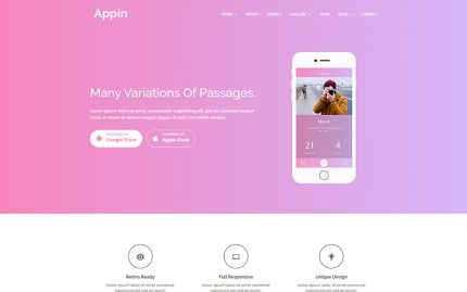 Uygulama - Uygulamalara Mobil Uyumlu WordPress Teması