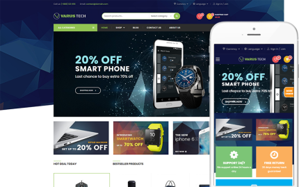 Varus Tech - Elektronik Mağaza WooCommerce Teması